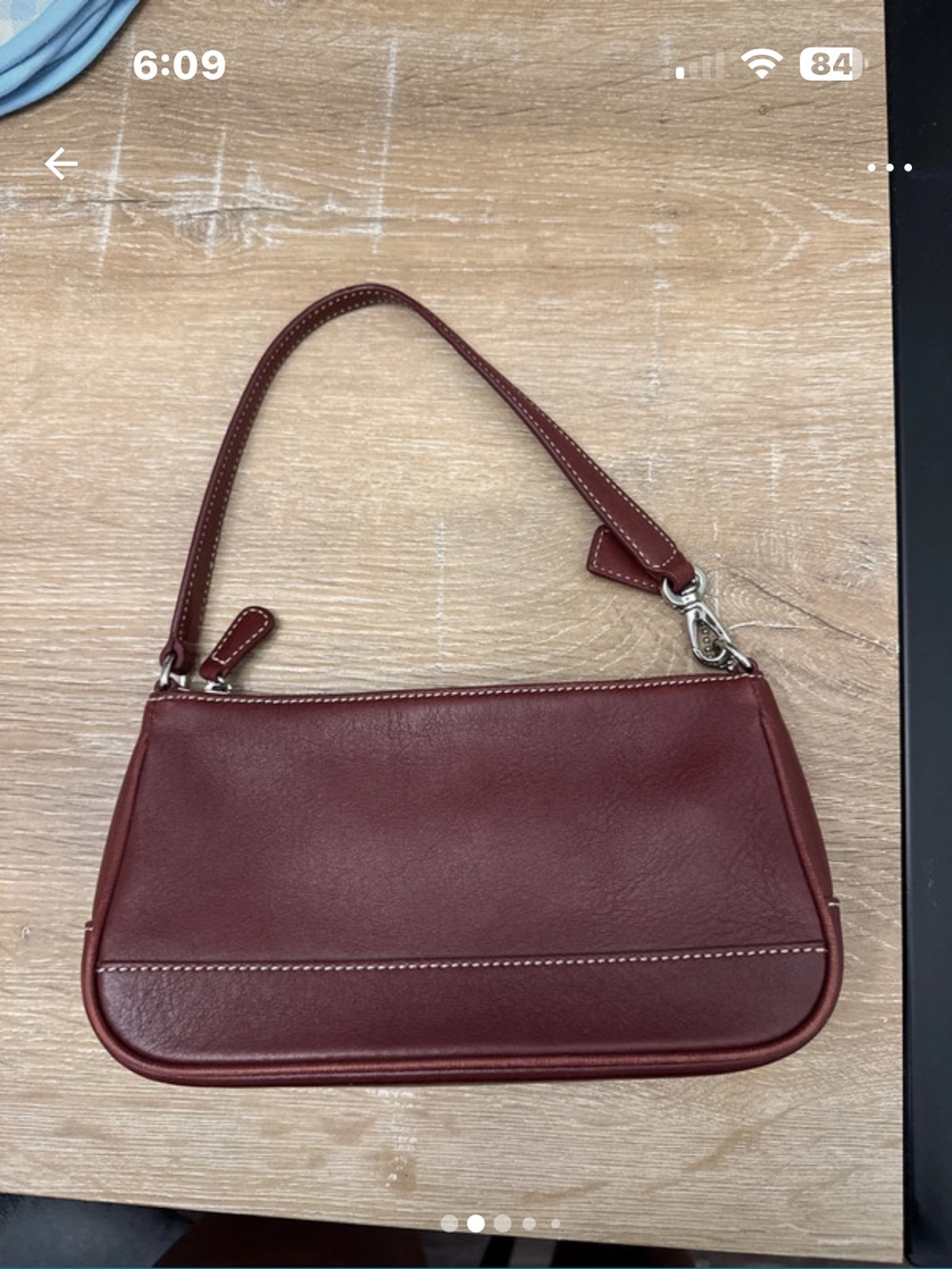 Vintage Coach Hamptons Demi Pouch Baguette 7785